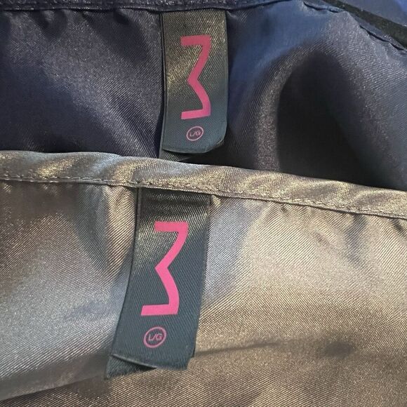 Maidenform Satin Camisole Pajama Top Large Blue Grey Set Of 2  MFW7860 $5 - Picture 7 of 8